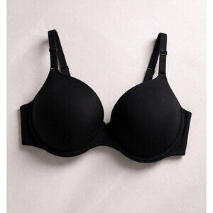 Auden 34DD Black T-Shirt Bra Lightly Lined Underwire Smooth Fit